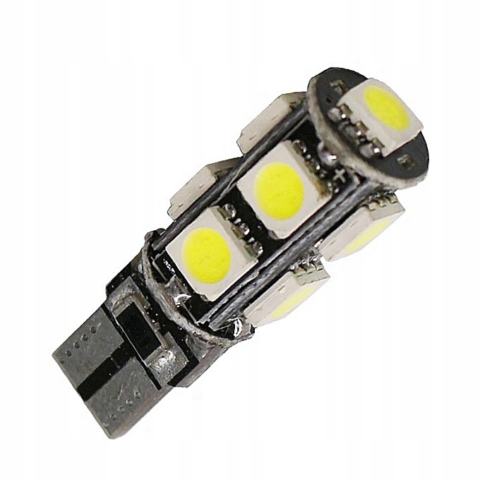 ŻARÓWKA W5W 9 LED 5050 SMD CAN BUS Postojówka T10