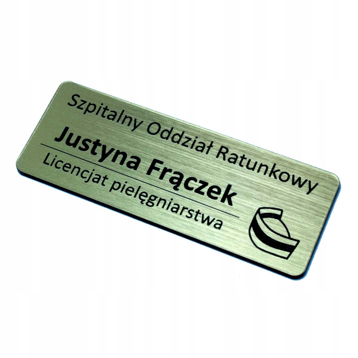 Identyfikator personalny + grawerowanie laserowe Marka GRAVTEC