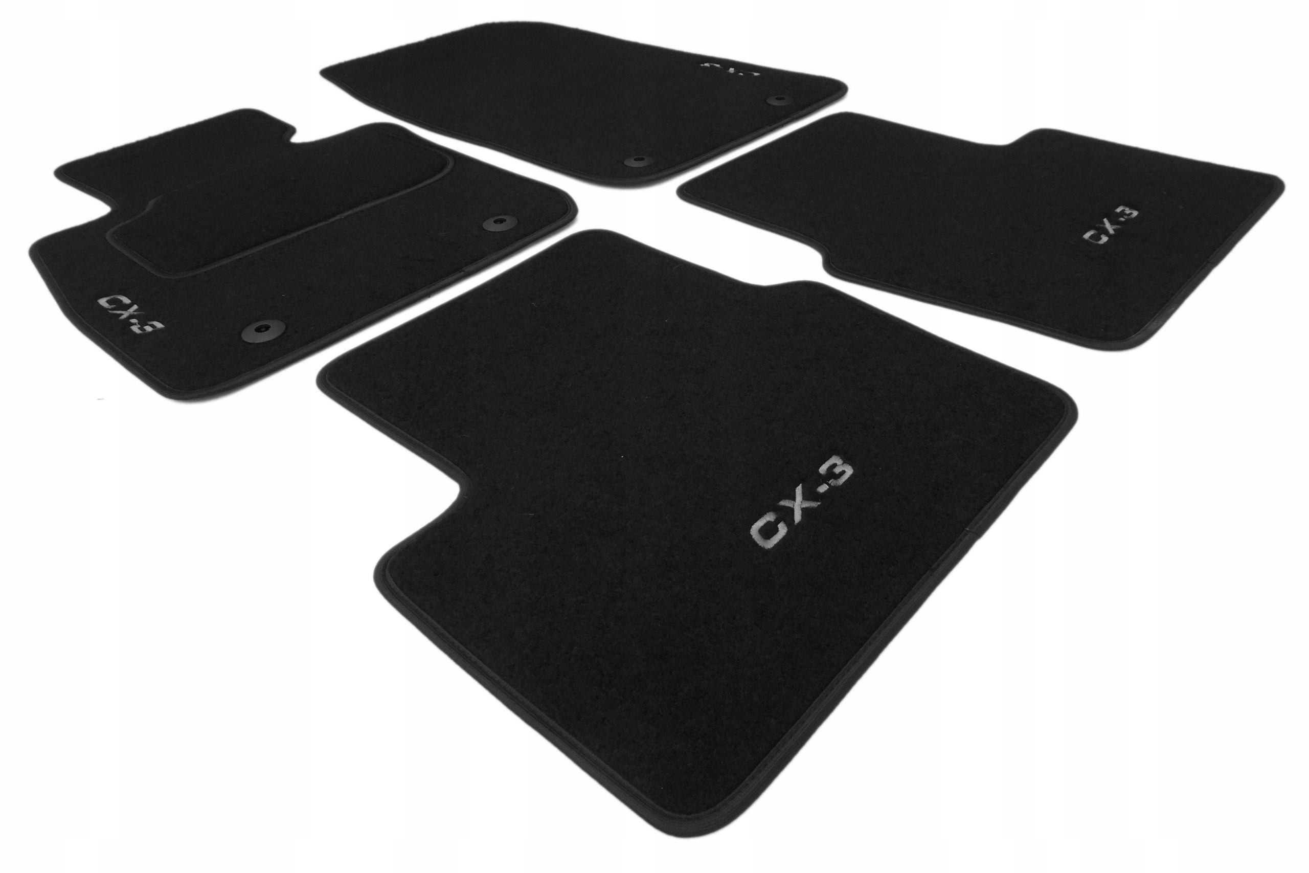Mazda CX-3 2015- Dywaniki welurowe CL + HAFTx4 Producent Inny