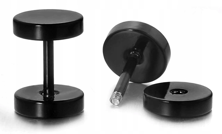 Tunel Fake Oszustwo Kolczyk Okrągły Stal Punk EAN (GTIN) 5906449008940