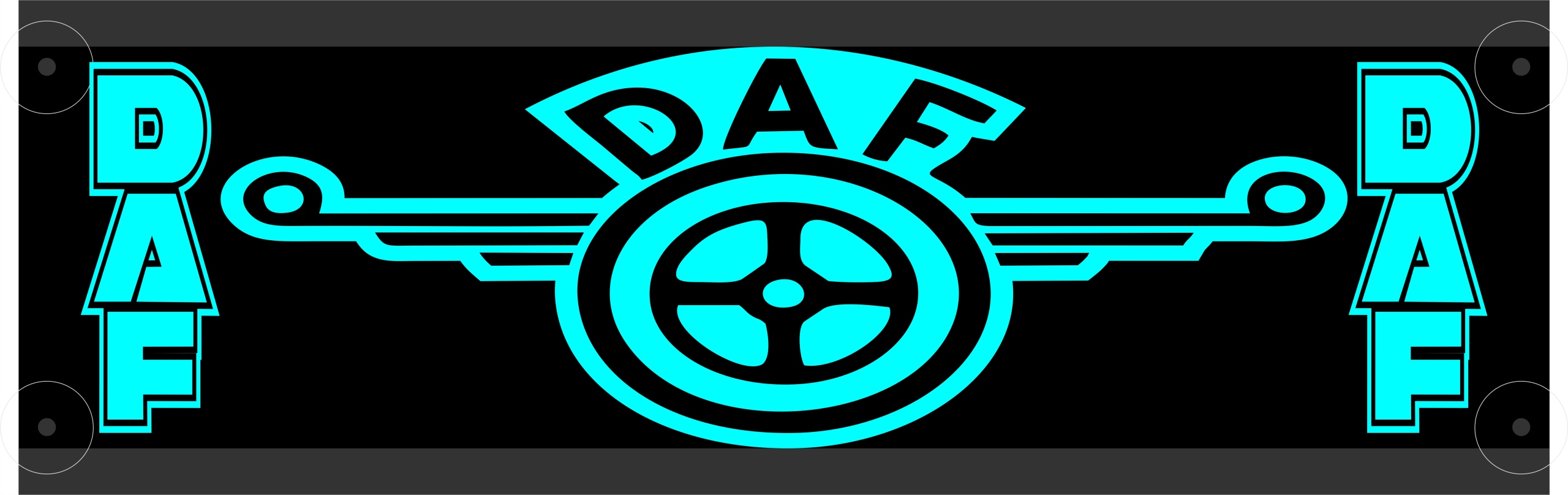 LED name board DAF 50X16 LED + FREE