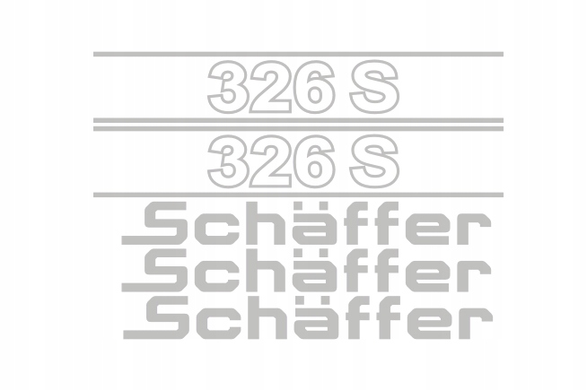 Samolepky s nálepkou Schaffer 326 S