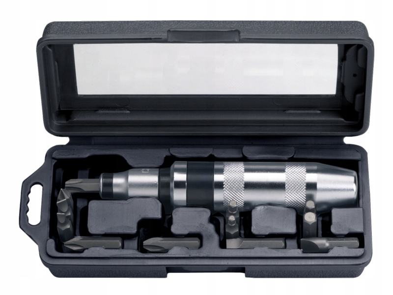 Wkrętak udarowy do pobijania Bahco z końcówkami 15 elementów bity