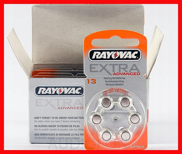 

Baterie do aparatów słuchowych Rayovac 13 60 sztuk