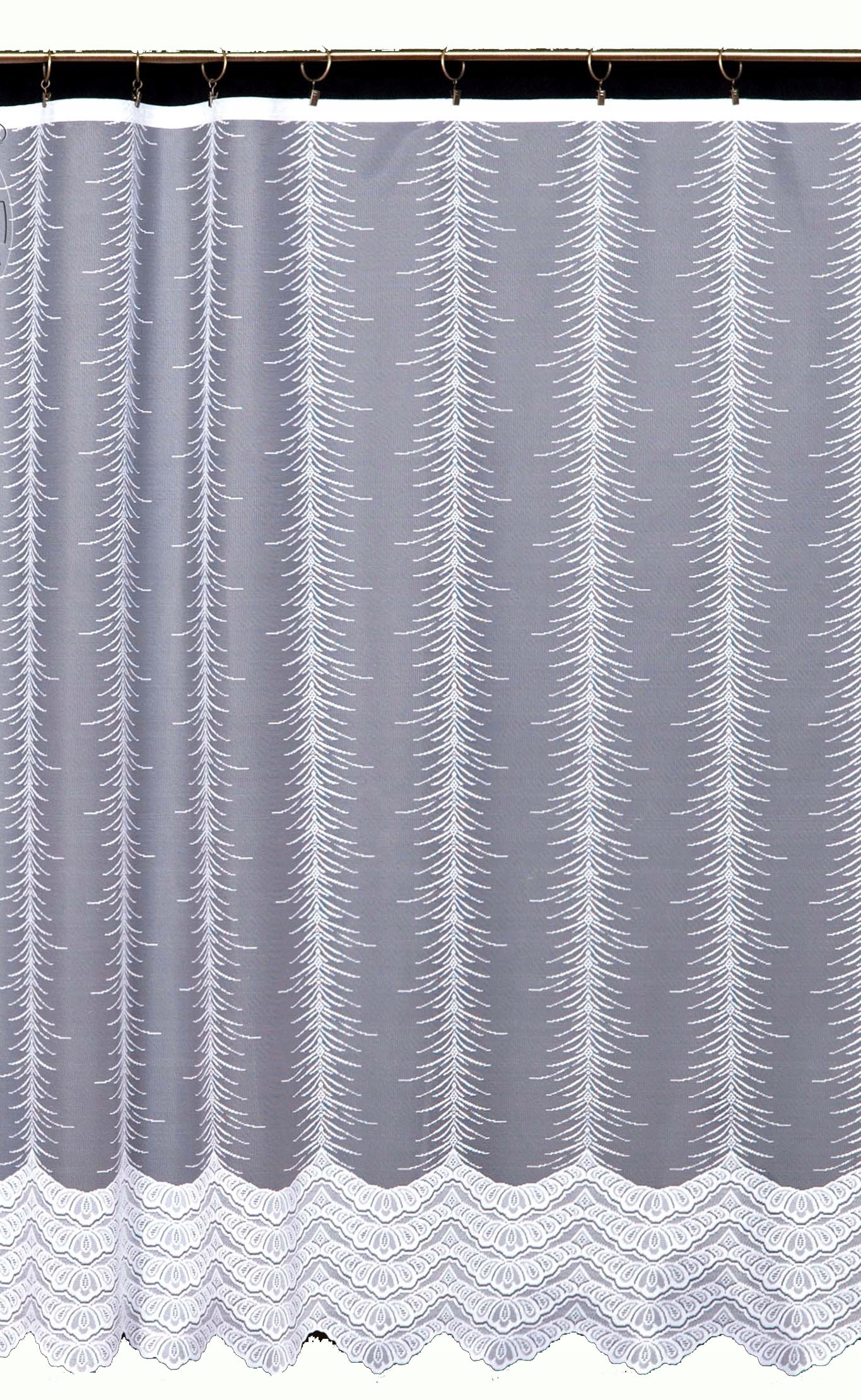 Mg Záclona žakár 3915 Bílá 390x250 cm hotová s páskou K