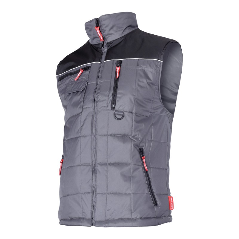 Bezrękawnik kamizelka ocieplana męska szara 2XL Lahti Pro