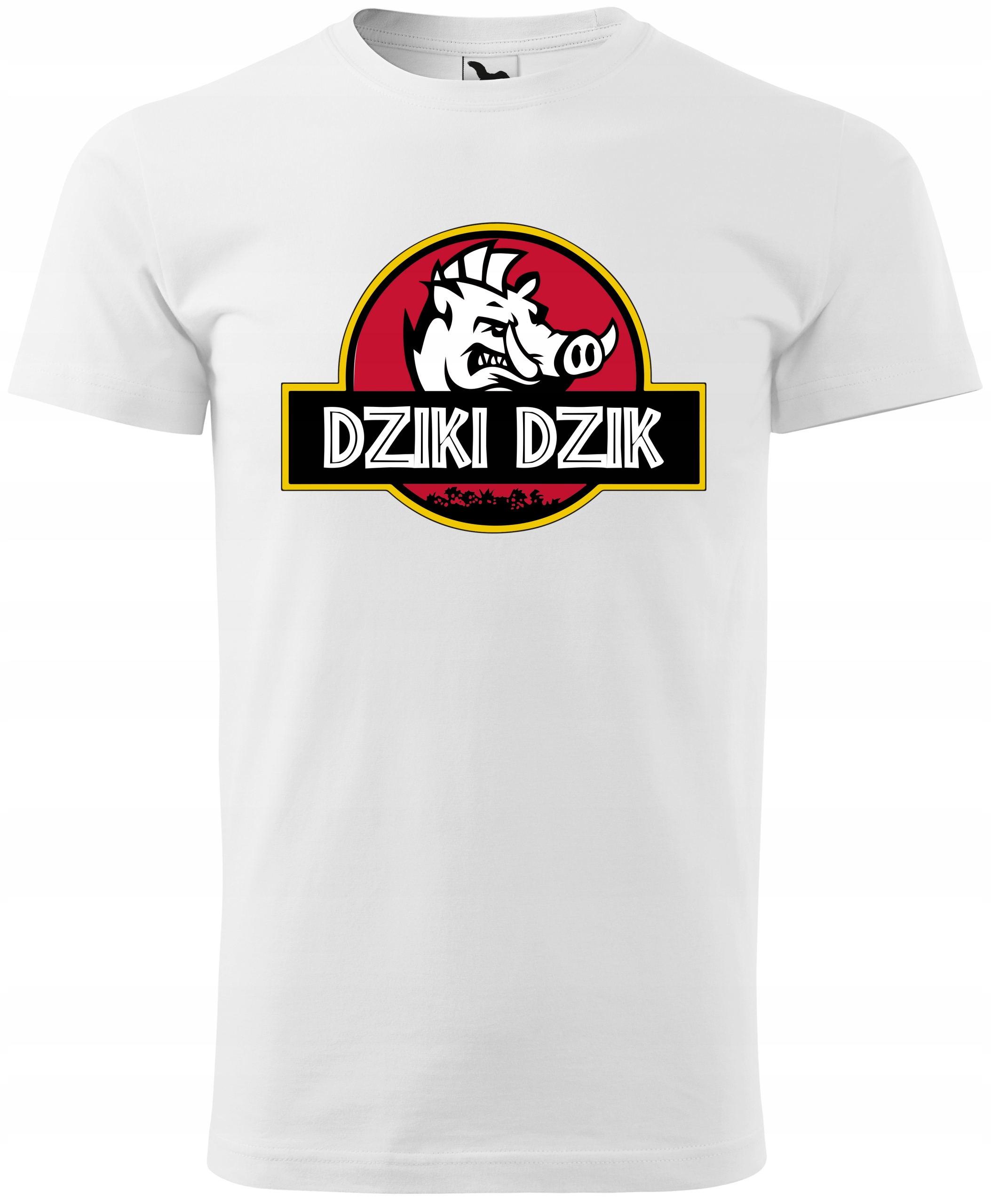

Koszulka męska z nadrukiem Dzik biała 3XL v5