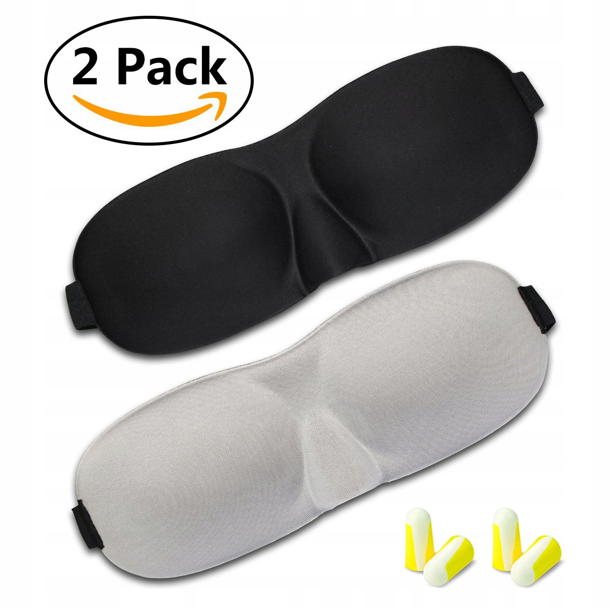 2x Opaska 3D | maska na oczy do spania | + STOPERY