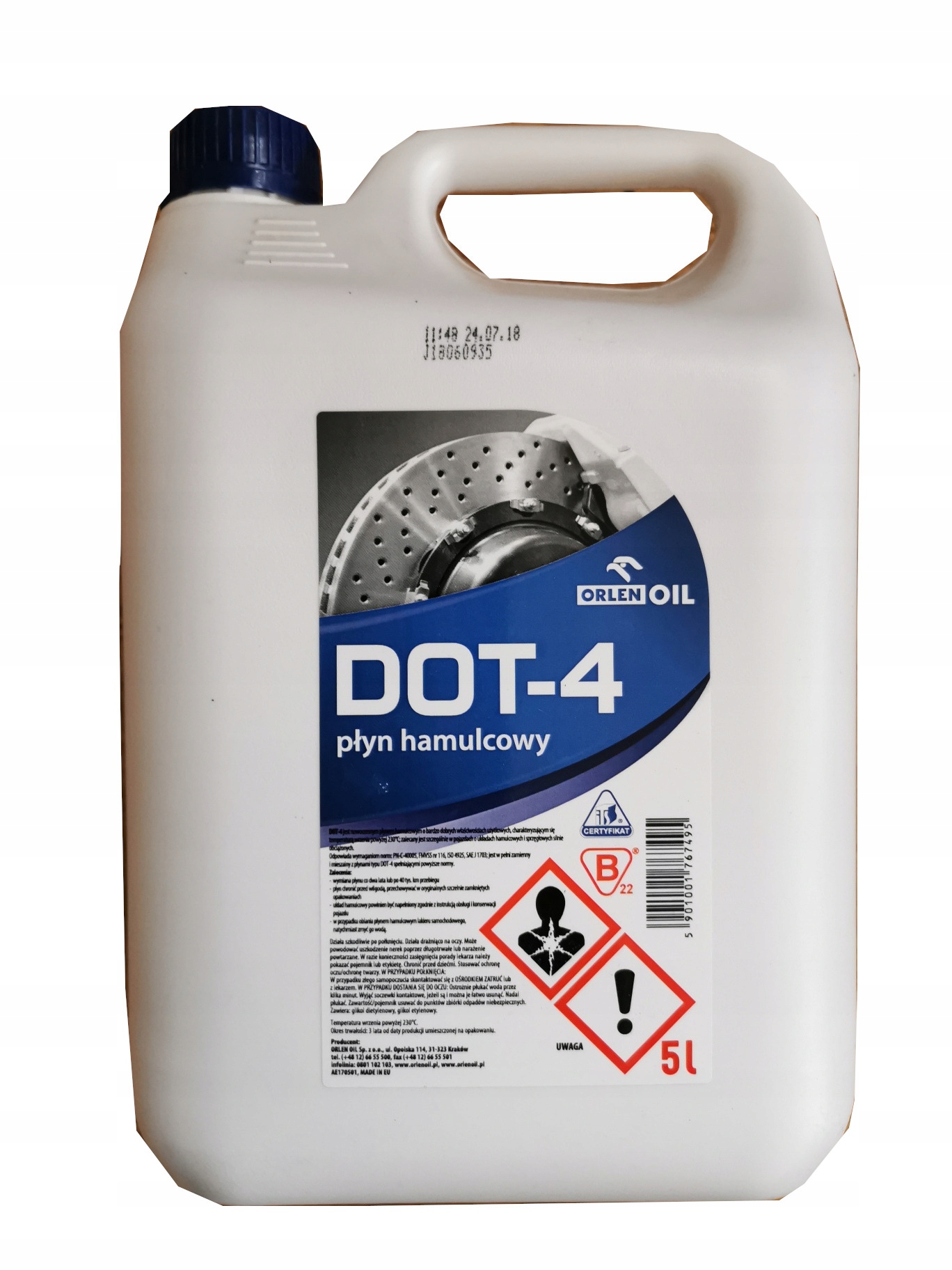 Orlen Oil DOT-4 op.5L płyn hamulcowy