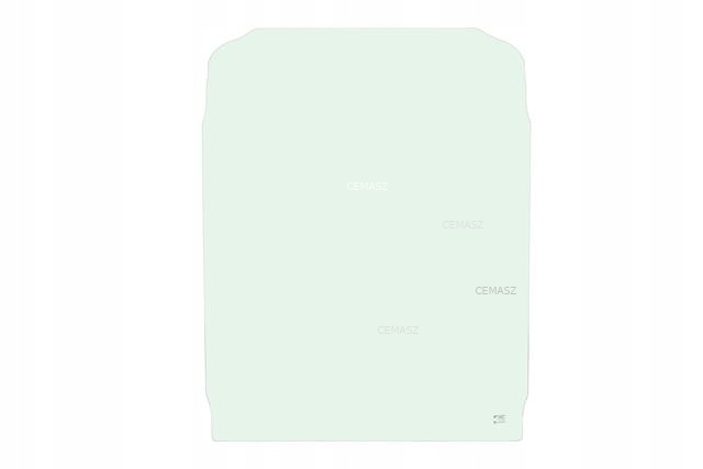 Szyba PRZEDNIA GÓRNA do koparki VOLVO