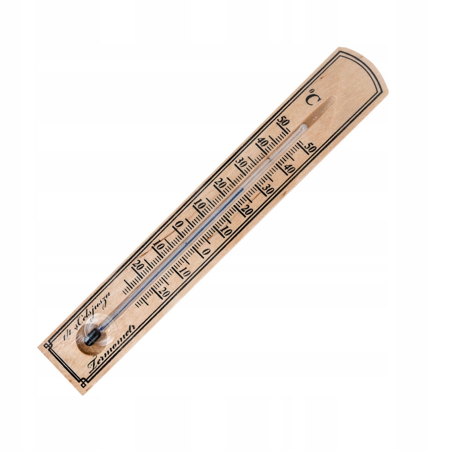 TERMOMETR POKOJOWY DREWNIANY KLASYCZNY