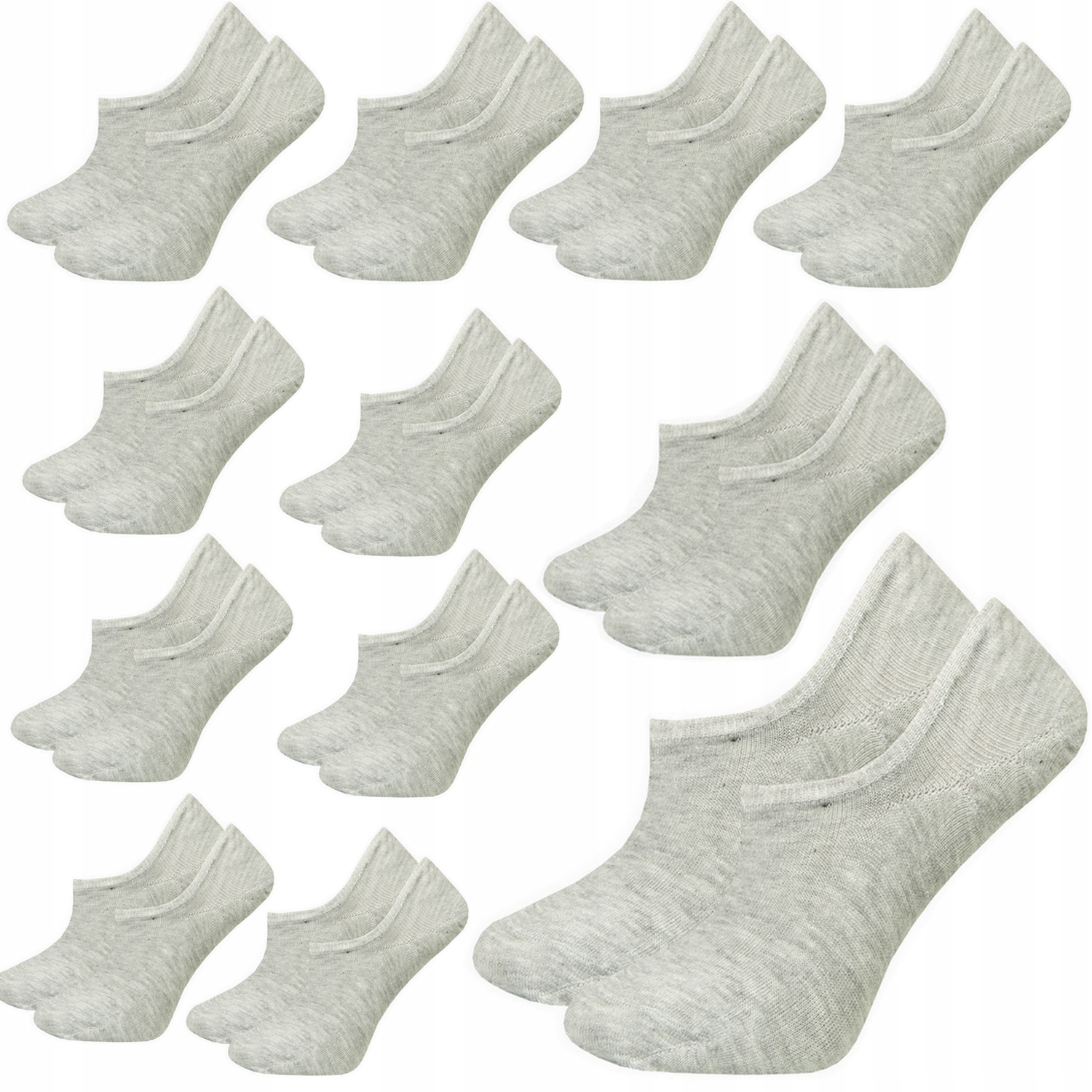 

12x Stopki Damskie Niskie Silikon Wybór 35-38