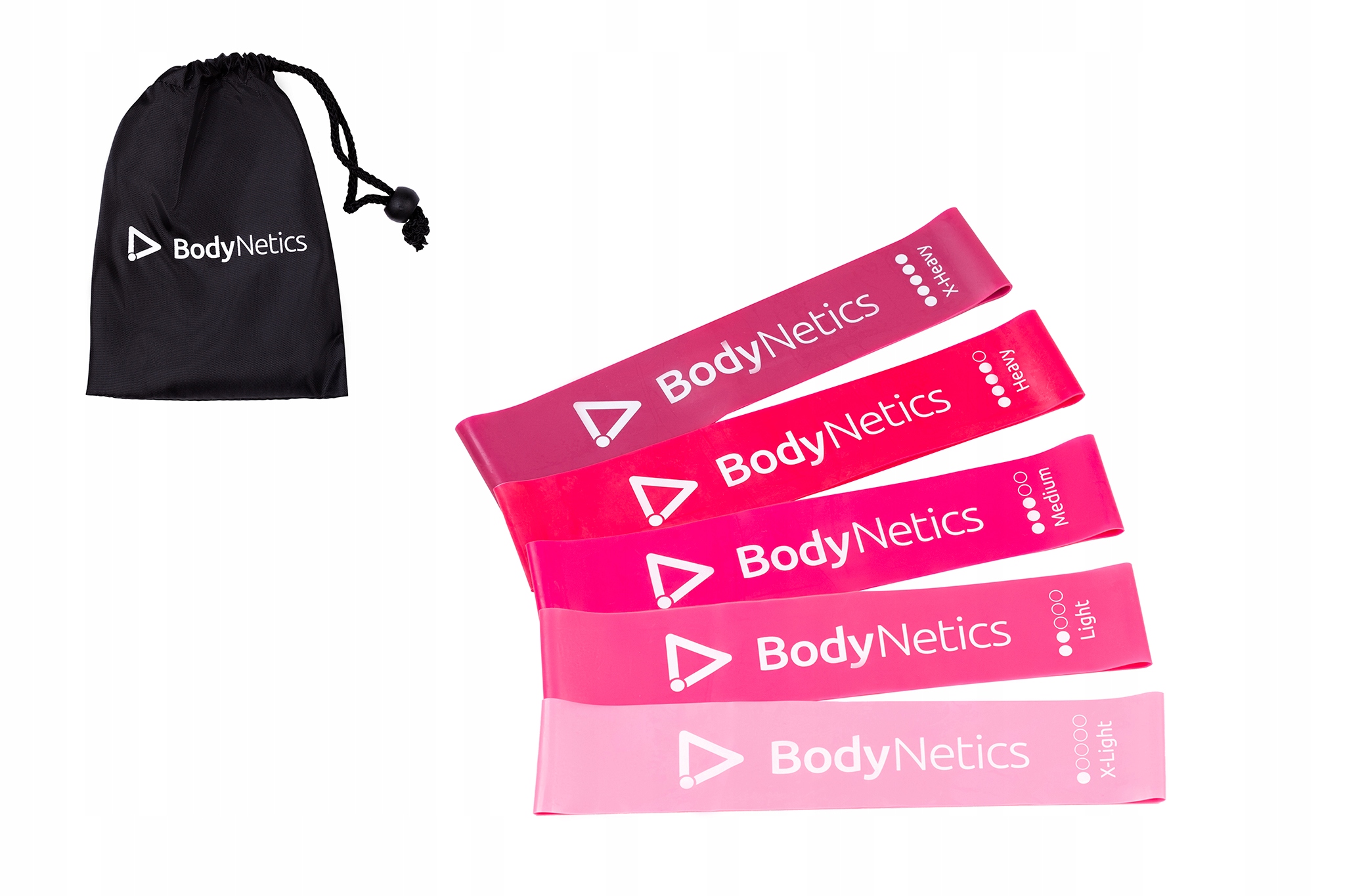 TAŚMY GUMY DO ĆWICZEŃ MINI BAND ZESTAW BODYNETICS EAN (GTIN) 5907582628170
