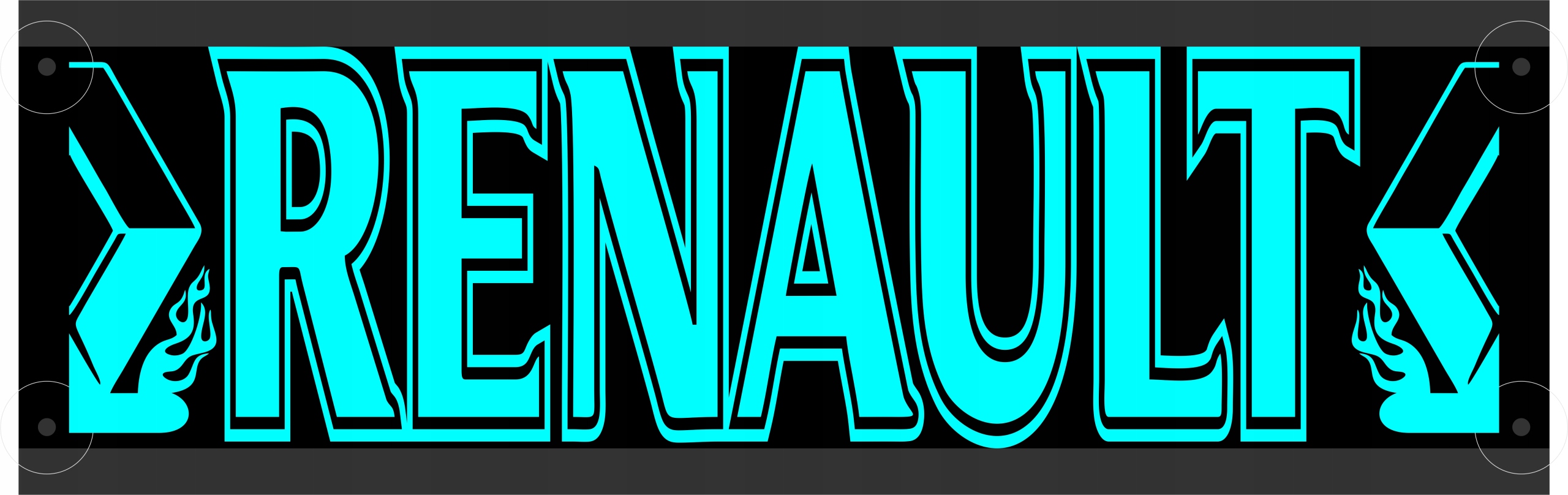 LED name plate RENAULT 50X16 LED + FREE