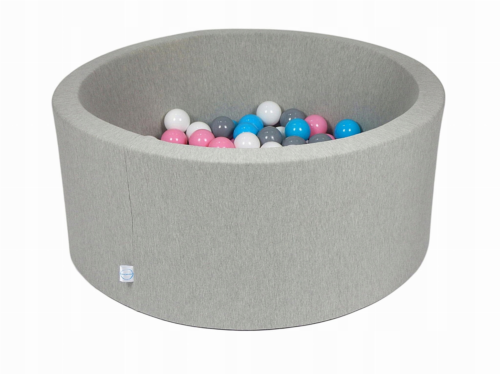 Okrągły suchy basen na kulki 90x40cm z piłkami 200