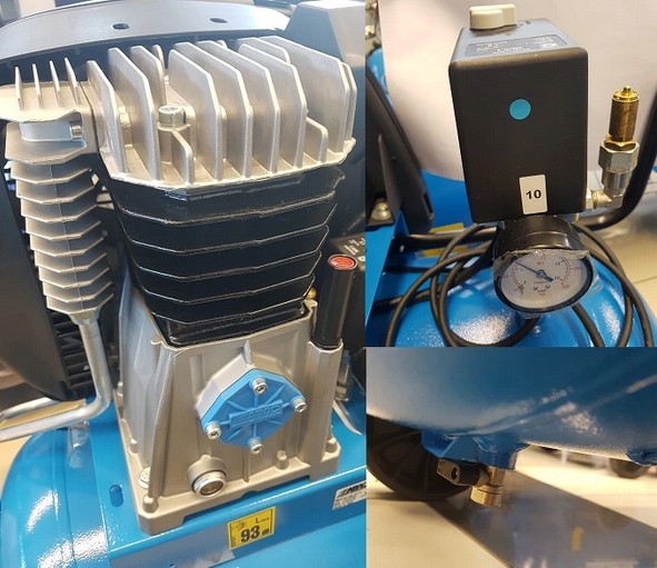 ABAC PRO-A39B-200-CT4 490L/MIN KOMPRESOR SPRĘŻARKA Zasilanie sieciowe