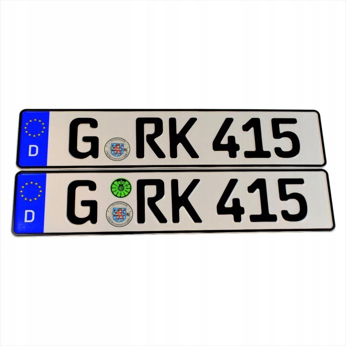 

Niemieckie tablice rejestracyjne naklejki