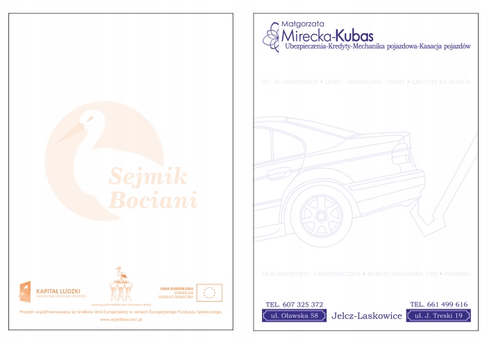 Bloczki / Notesy A6 reklamowe / 160 szt. + PROJEKT dane firmy logo 1 kolor Liczba na paczkę 160 szt.