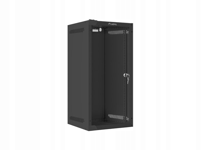 12U Rack skriňa závesná 10" čierna Lanberg