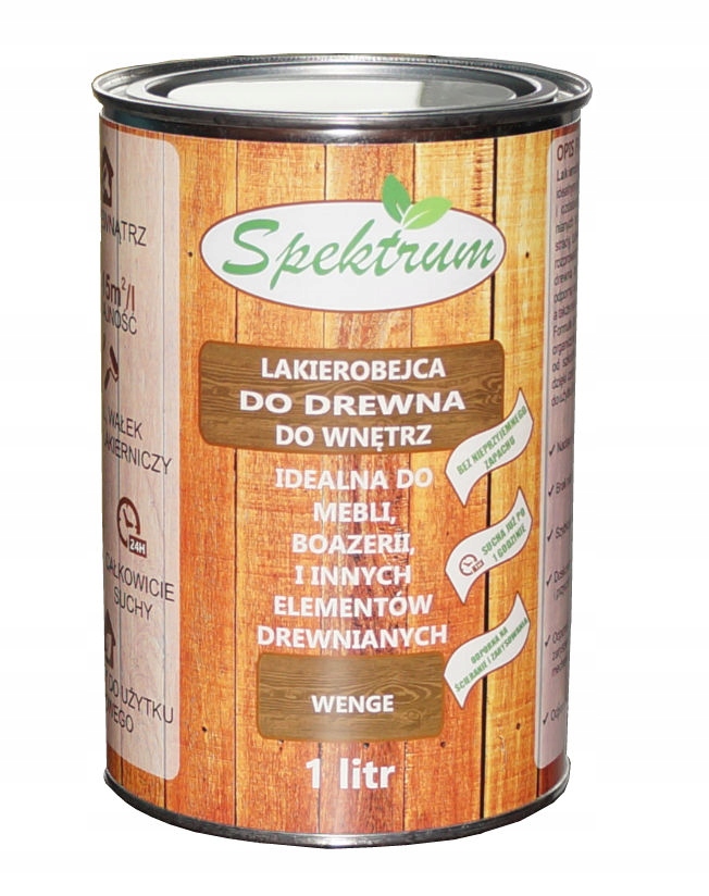 Lakierobejca SPEKTRUM - 1litr - kolor wenge