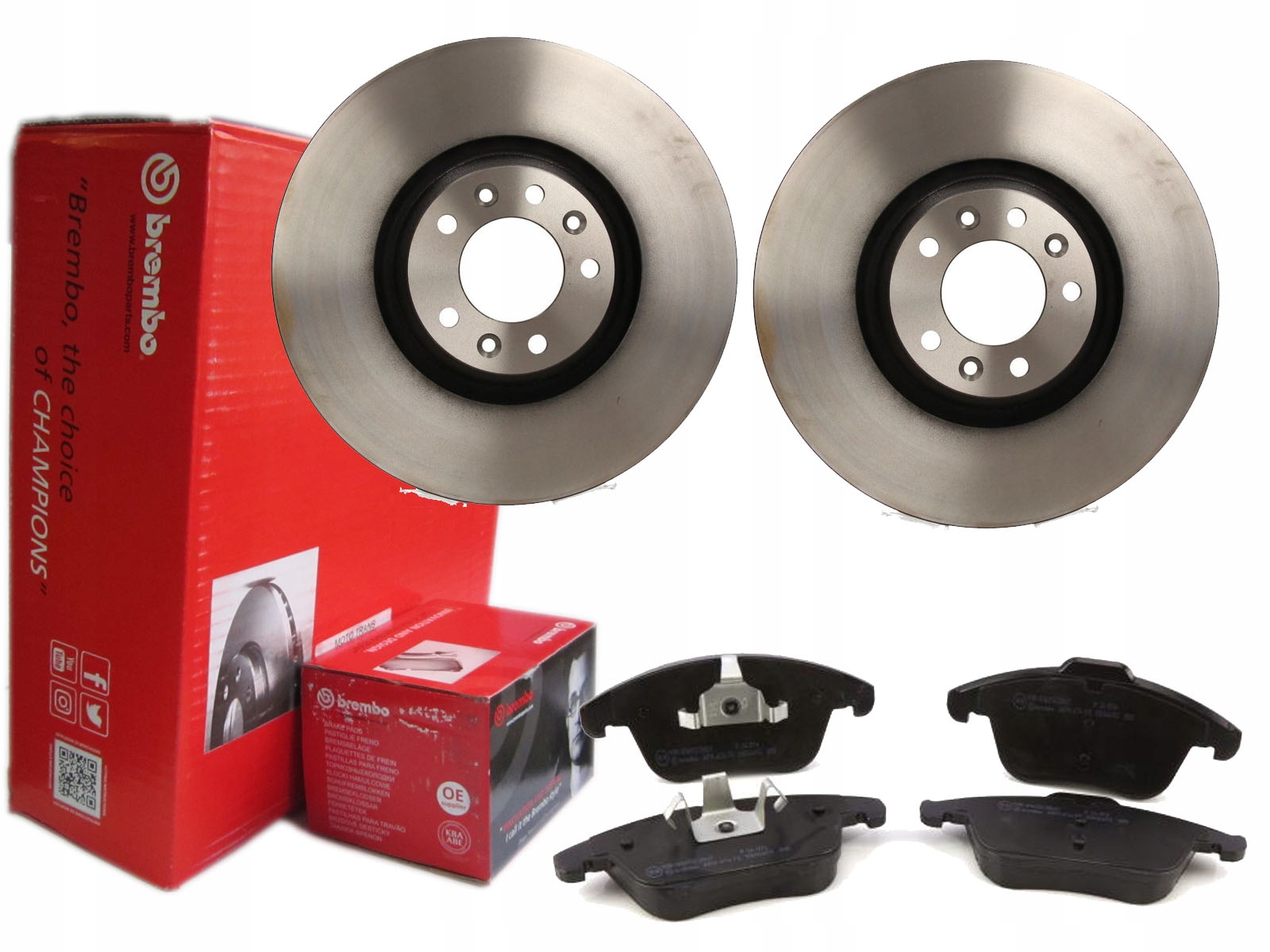 ДИСКИ + КОЛОДКИ BREMBO ПЕРЕДНЯ FORD MONDEO IV MK4
