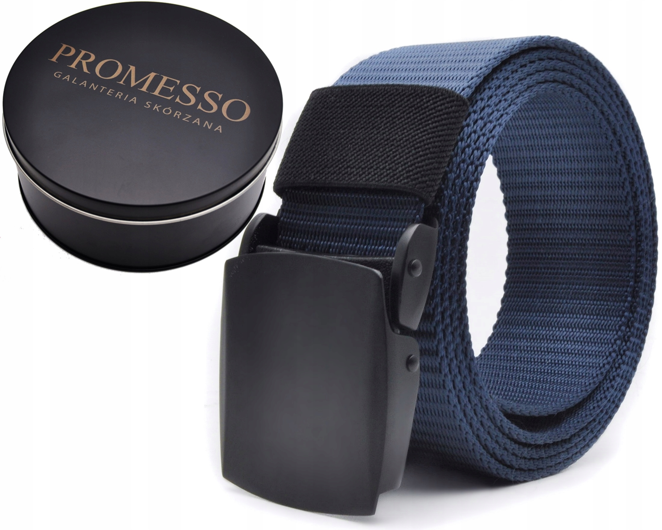 

Parciany pasek pas militarny klamra metal granat