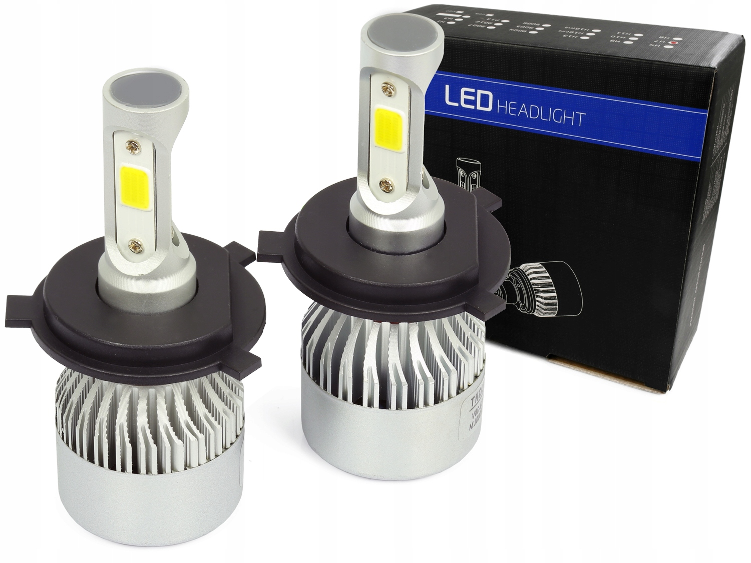 

Żarówki Led H4 S2 72W Cob Zestaw 16000 lm 12V 24V