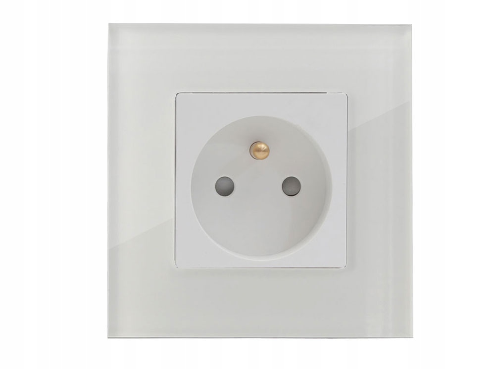 

B-line Gniazdo Elektryczne Szklane Białe Szkło