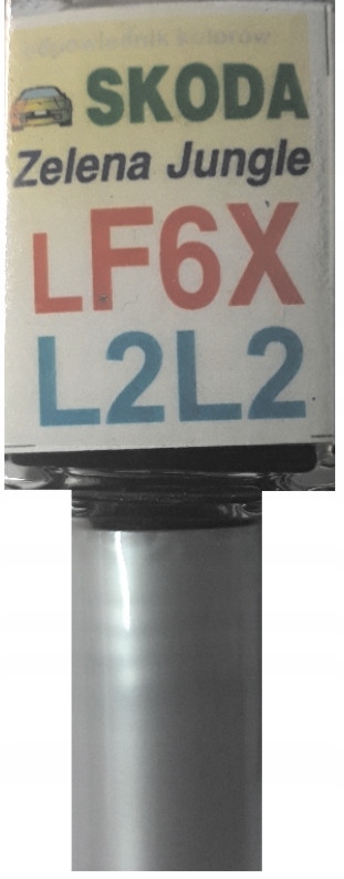 Skoda LF6X L2L2 Zelena Jungle Lakier Samochodowy Zaprawka Do Rys 10 ML Ara