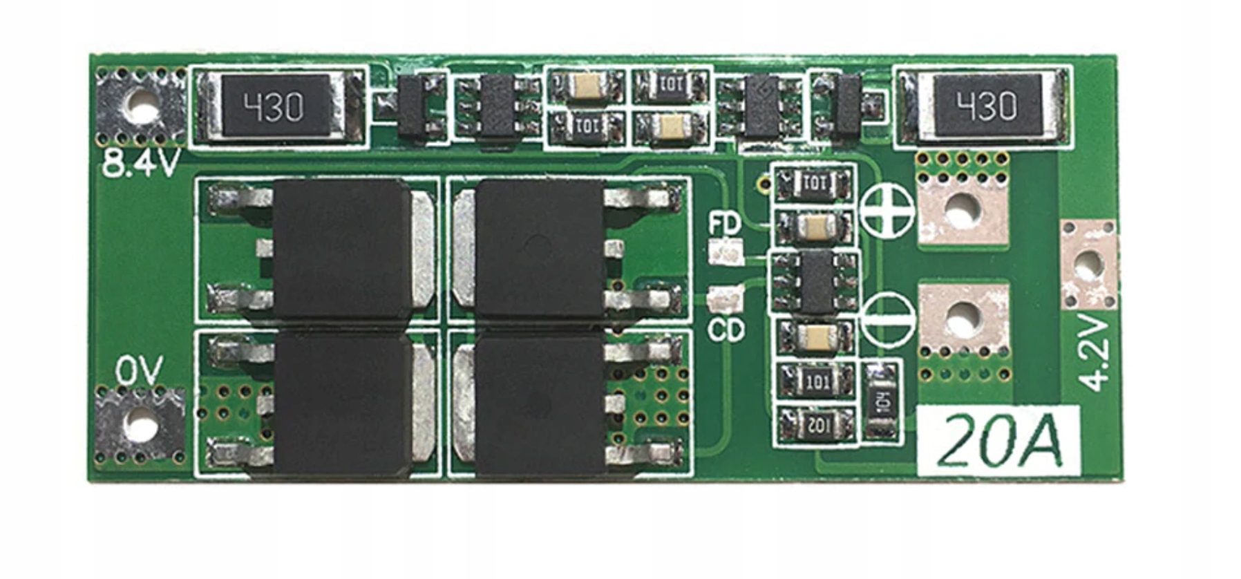 

Bms zabezpieczenie Li-Ion 18650 2s 7.2V-7.4V 20A