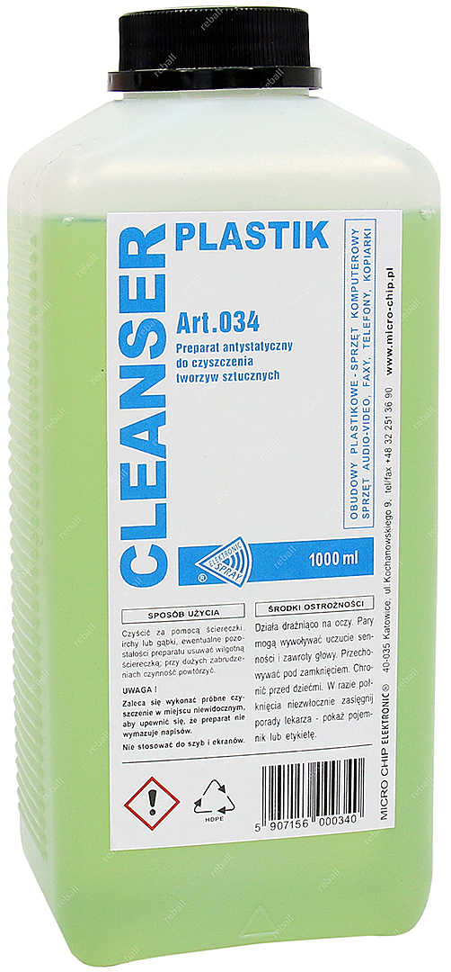 

Płyn Do Czyszczenia Plastików Cleanser Plastik 1l