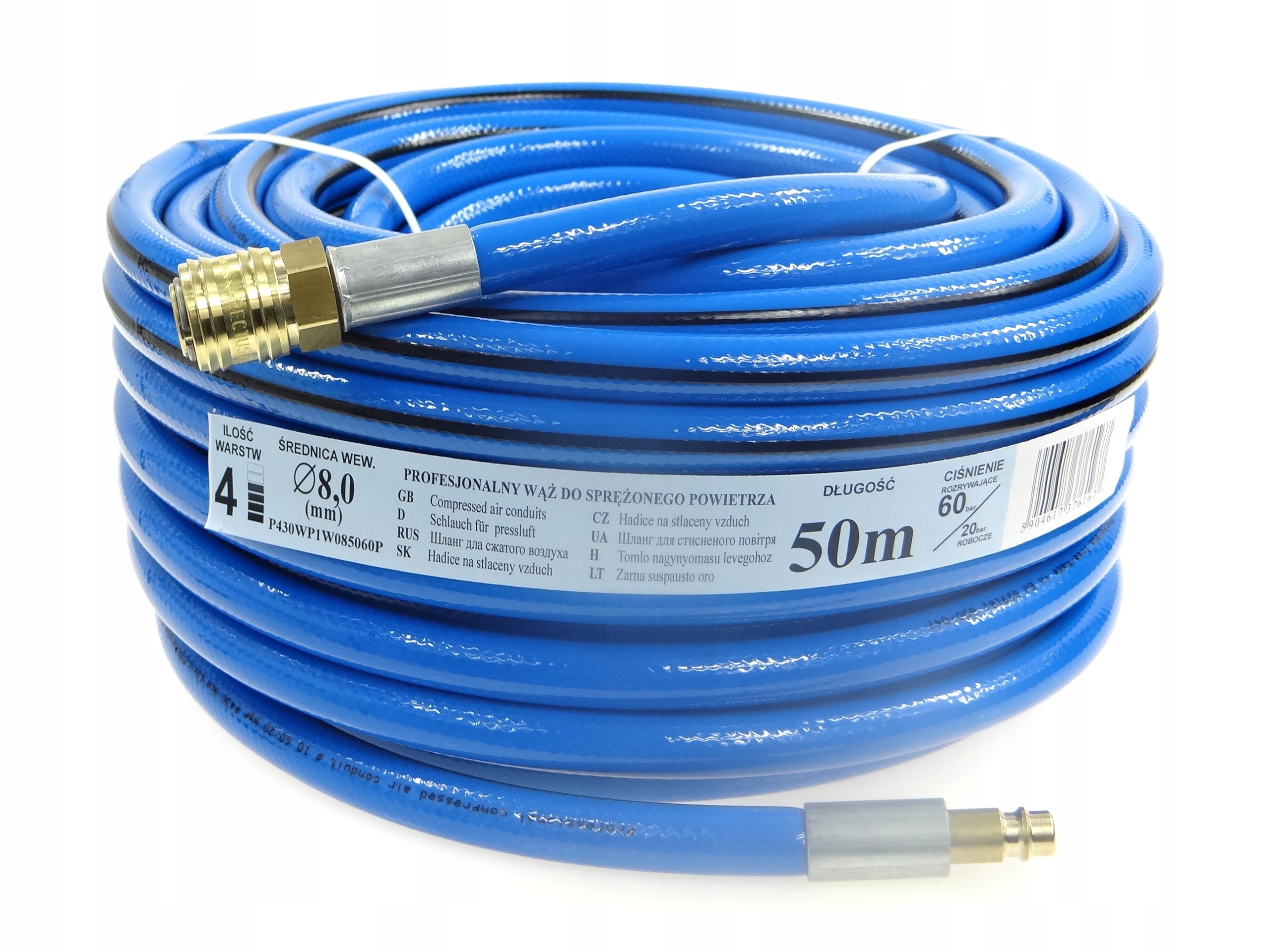 

Wąż Przewód Do Powietrza Kompresor Fi 8 mm 50 m