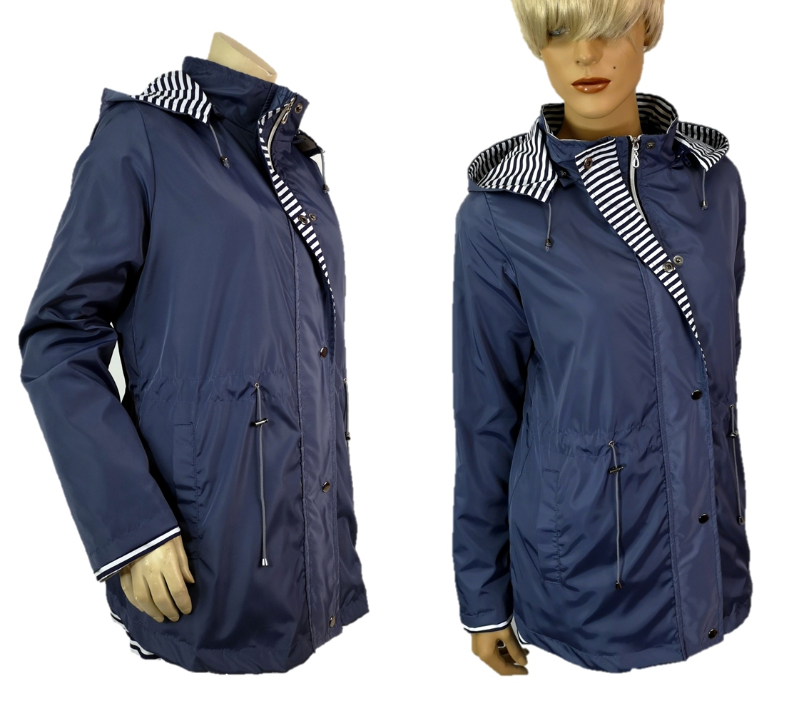 

Modna Kurtka Lato Parka Kaptur Plus Size M 38