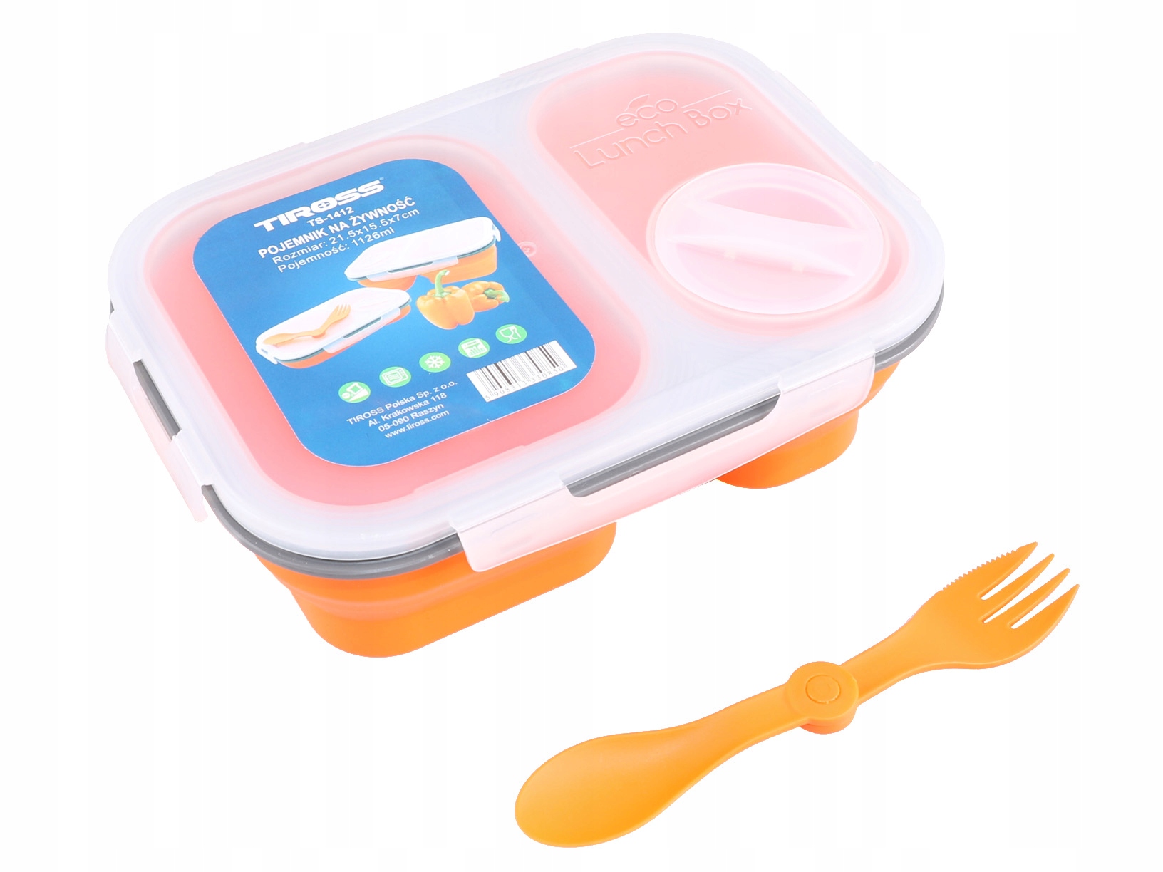 

Pojemnik na żywność Silikonowy Lunch Box 1412