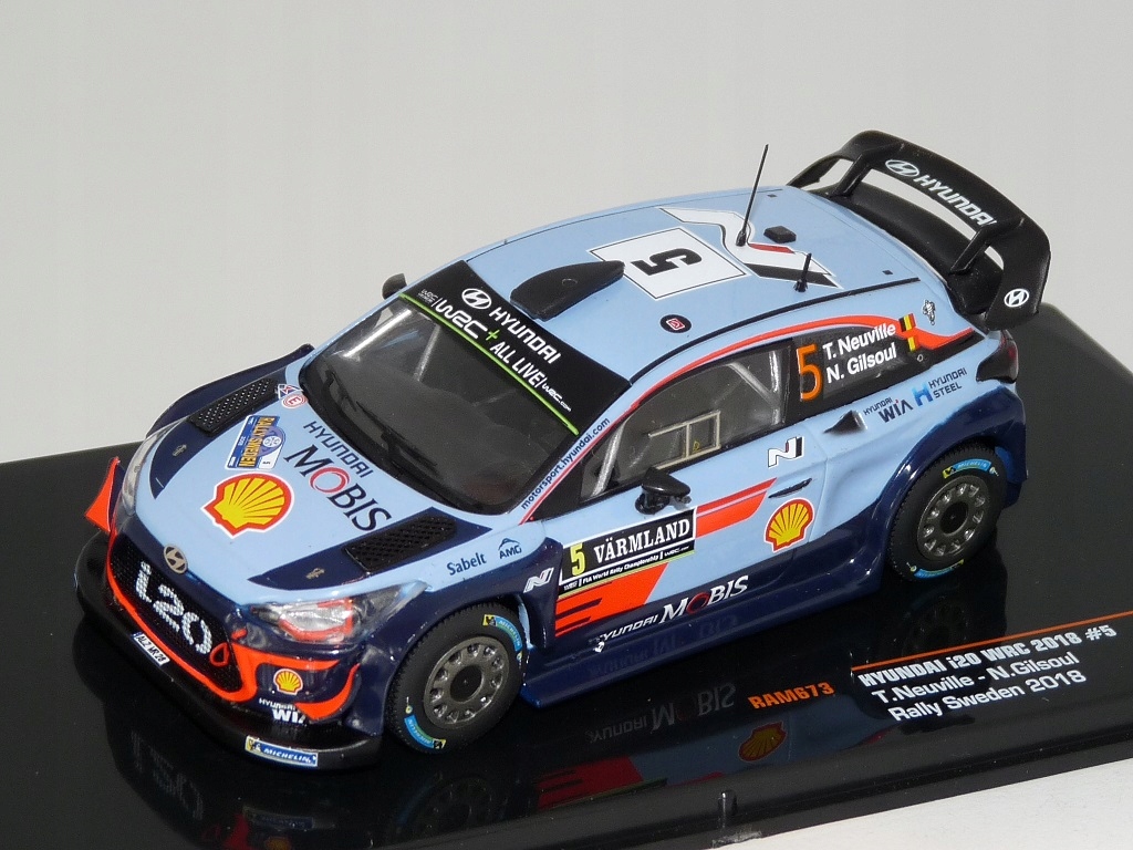 Hyundai i20 Wrc #5 Neuville Sweden 2018 1:43 Ixo
