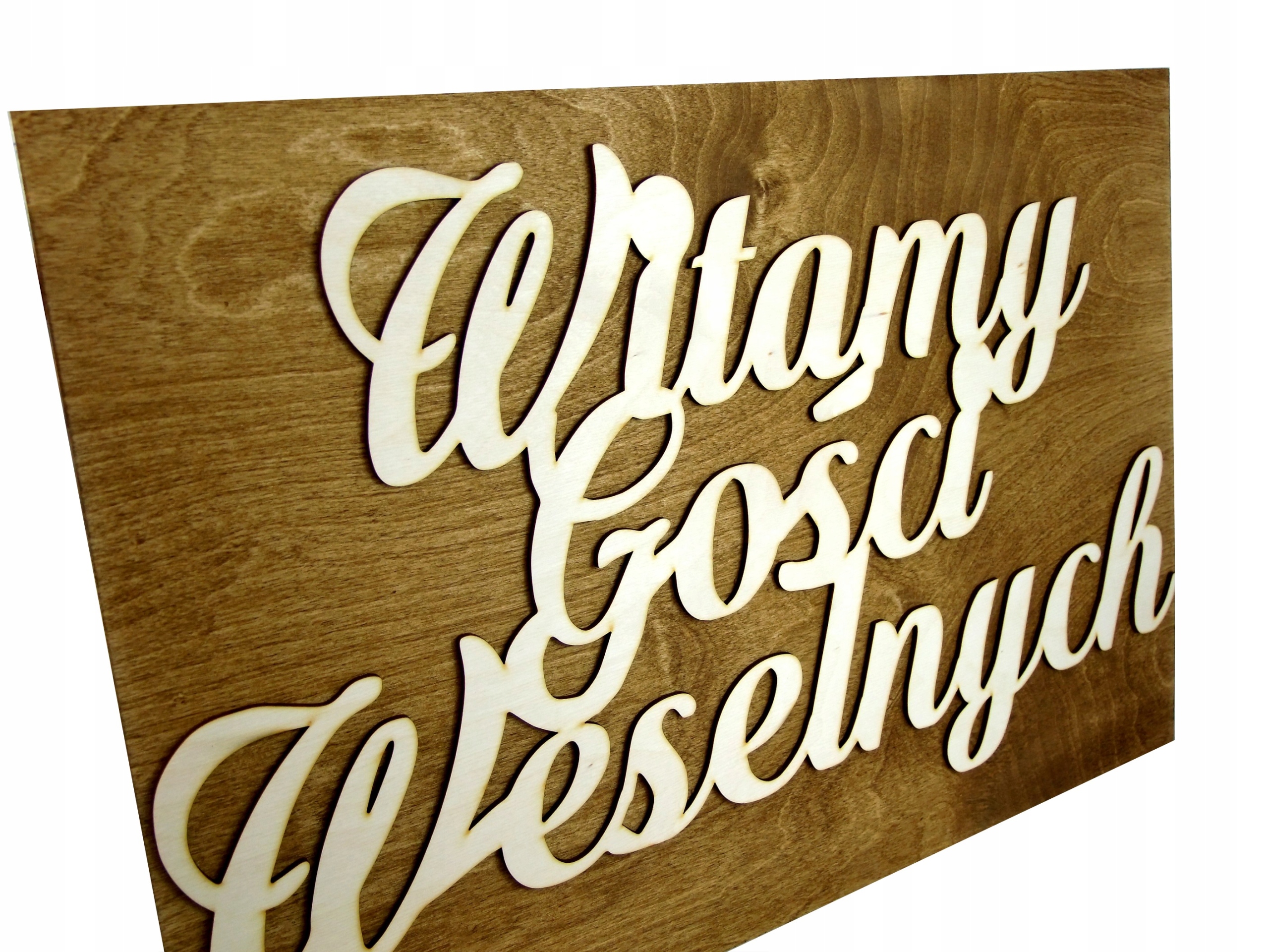 

Witamy Witająca Gości Weselnych Tablica Prosta XXL
