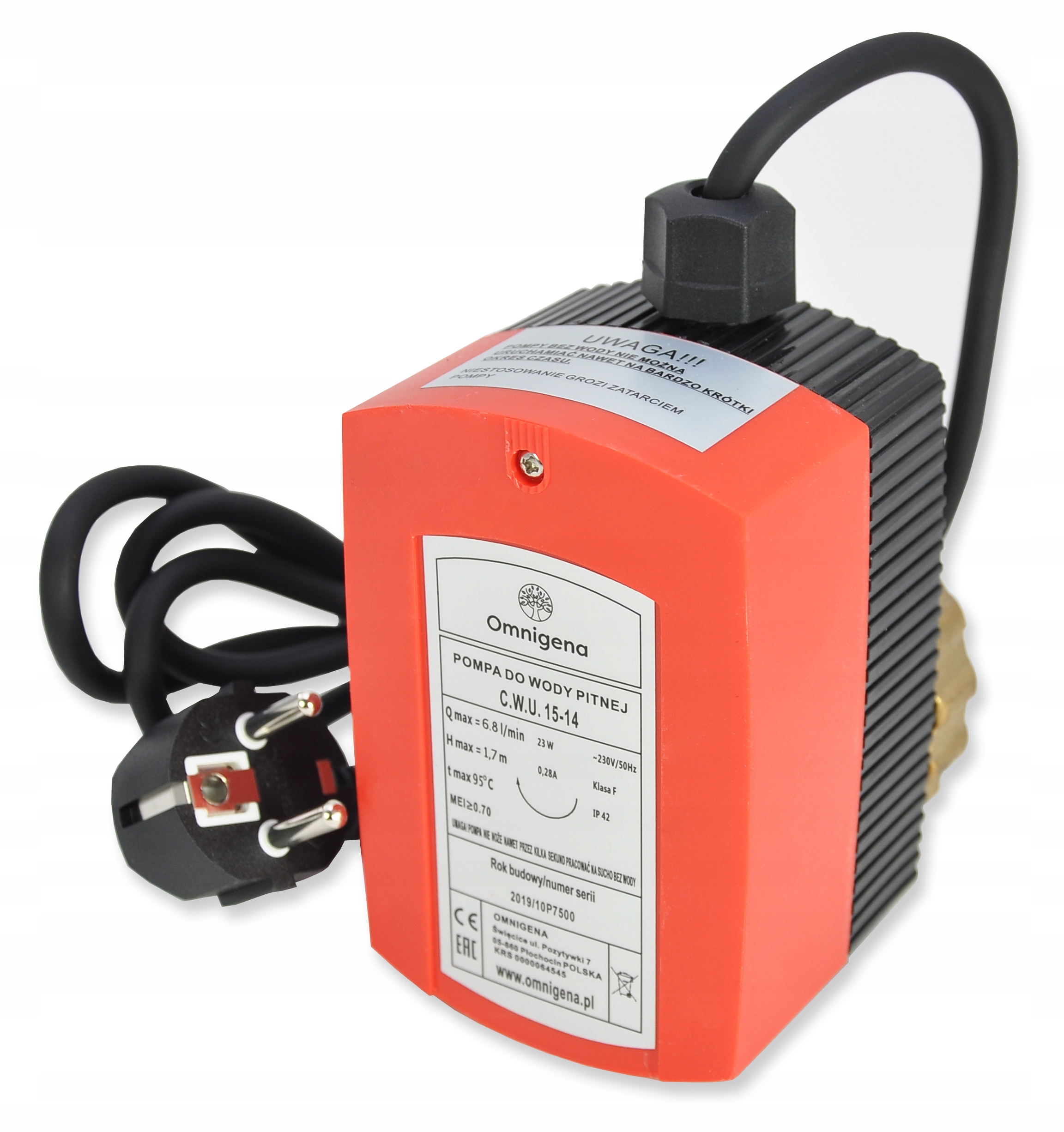 Obehové Cirkulačné Čerpadlo Na Teplú Úžitkovú Vodu (túv) Omnigena 15-14 S Káblom, Závit 1/2"