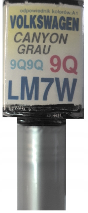Vw Porsche LM7W 9Q Canyon Grau Lakier Samochodowy Zaprawka Do Rys 10 ML Ara