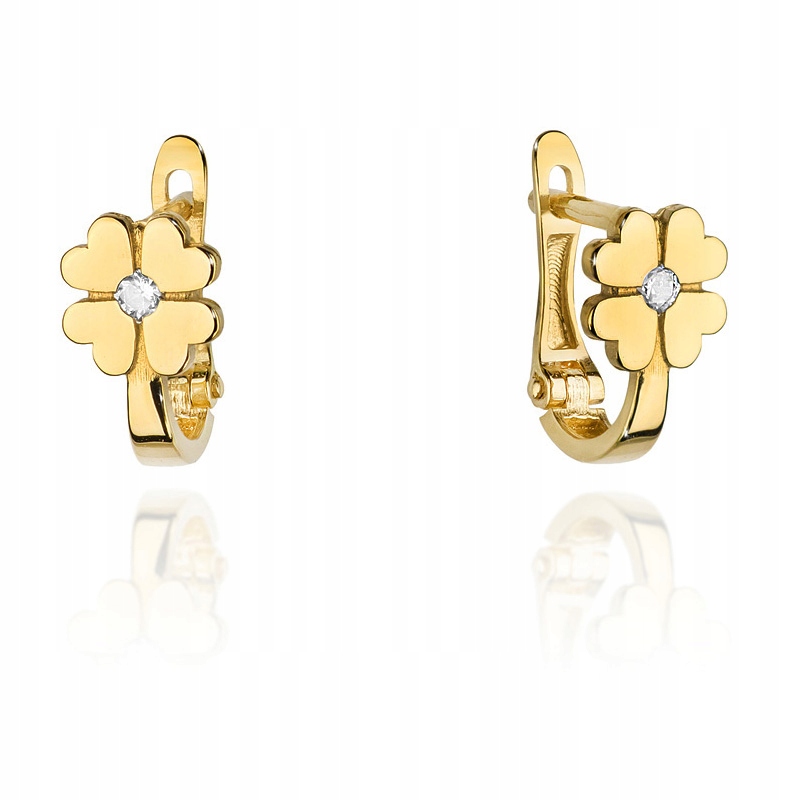 

Kolczyki Złote Z Brylantami 0,06ct