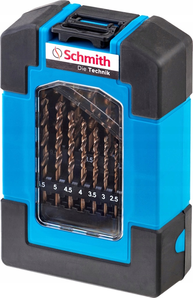 SHMITCH ZESTAW WIERTEŁ KOBALTOWYCH KOMPLET WIERTŁA DO METALU KOBALTOWE 19el Marka Schmith