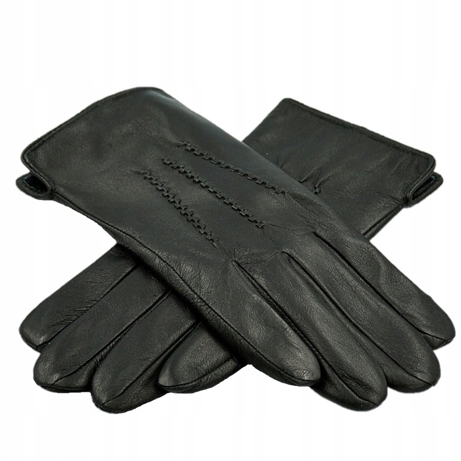 RĘKAWICZKI MĘSKIE SKÓRZANE OCIEPLANE SMARTFON L