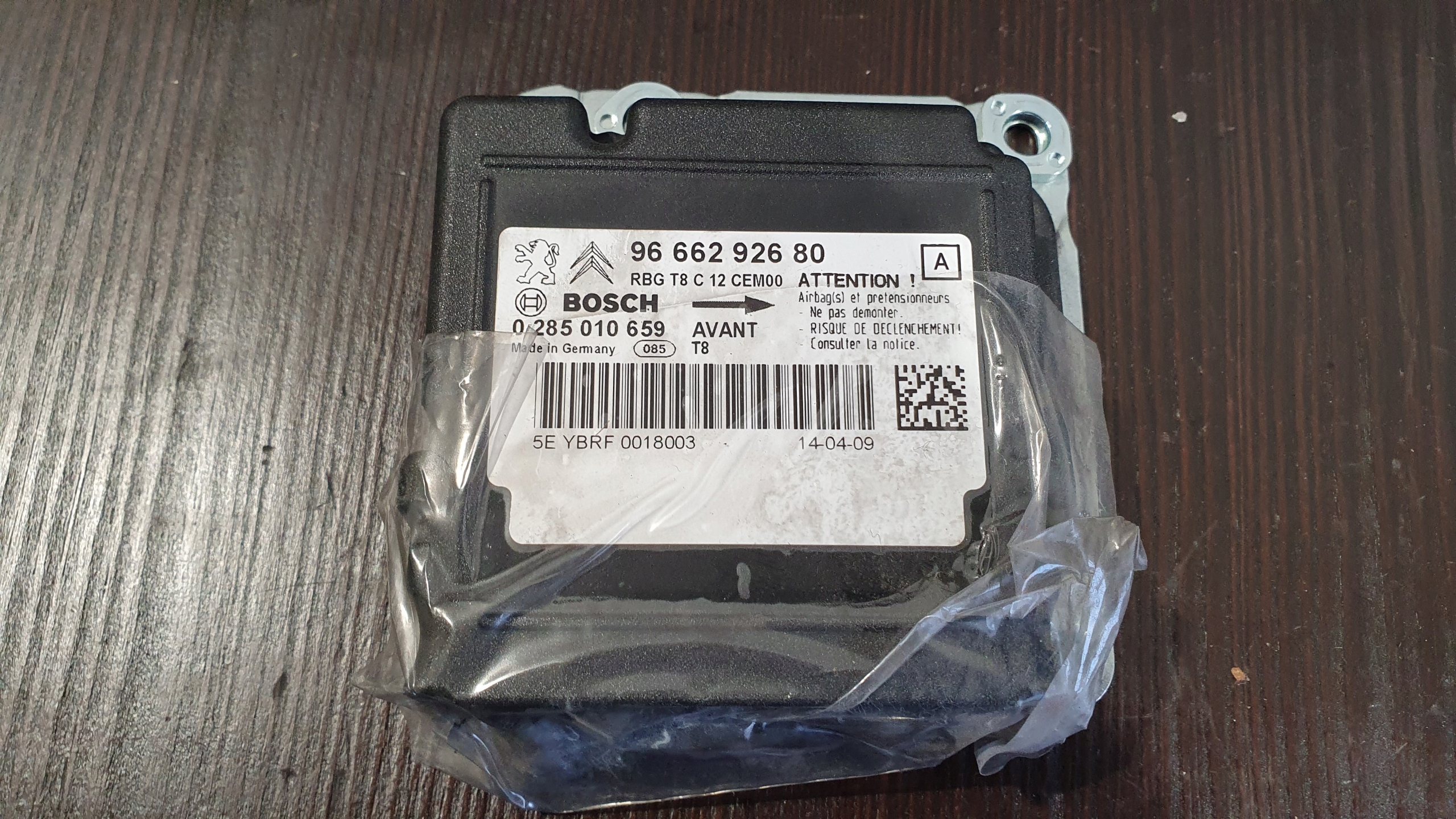 SENSOR AIRBAG 9666292680 3008