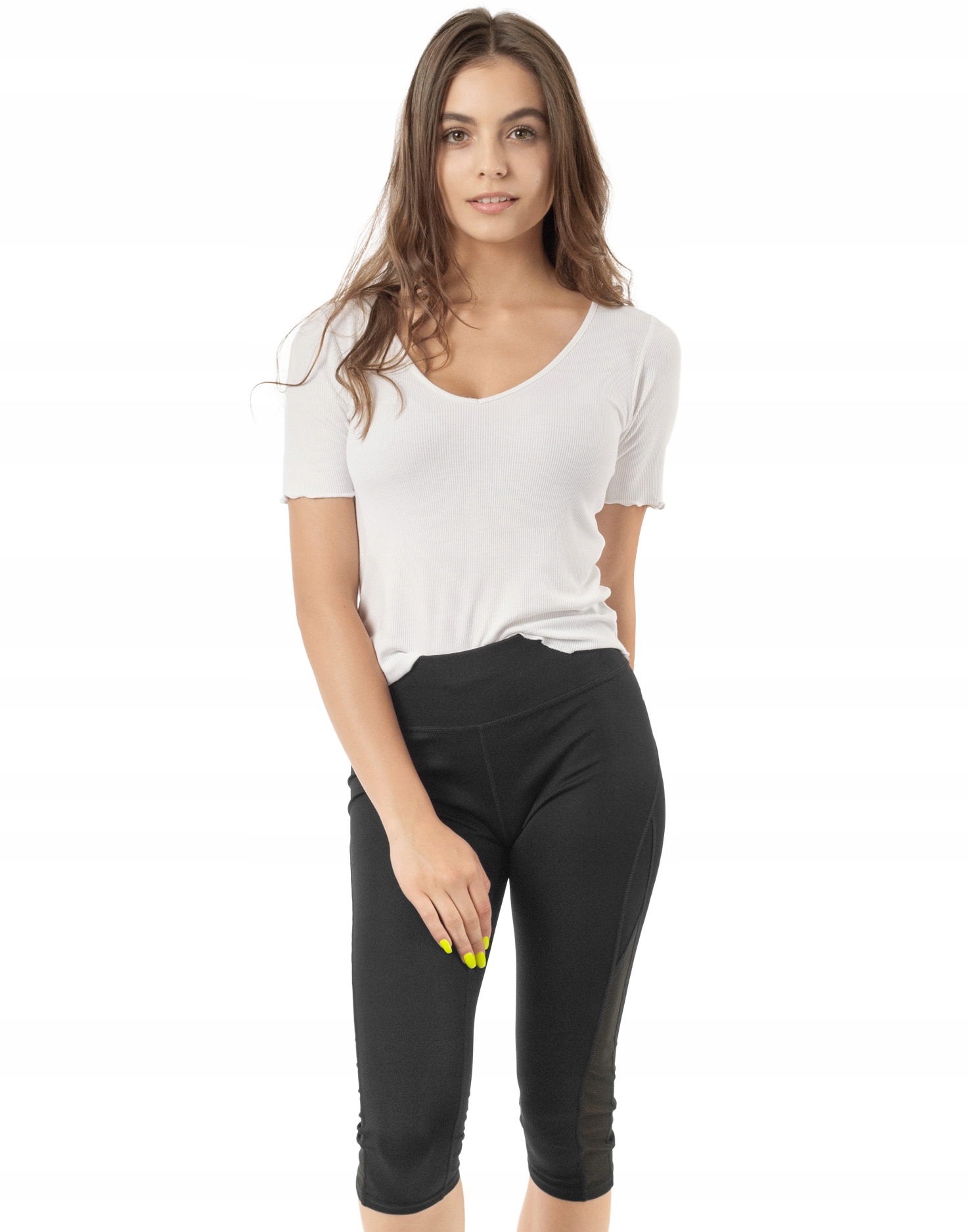 

Legginsy Getry Sportowe Treningowe 3/4 HL59 r L/XL