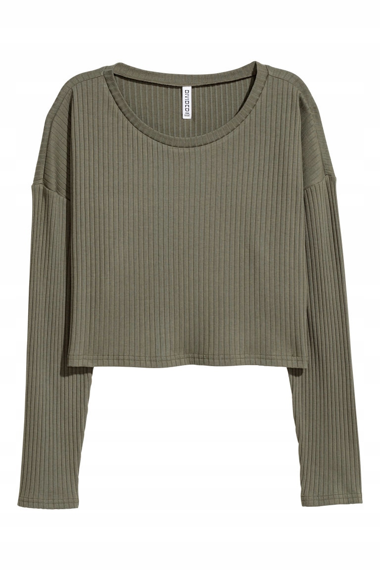 

H&m Top z dżerseju w prążki rozm.42, XL