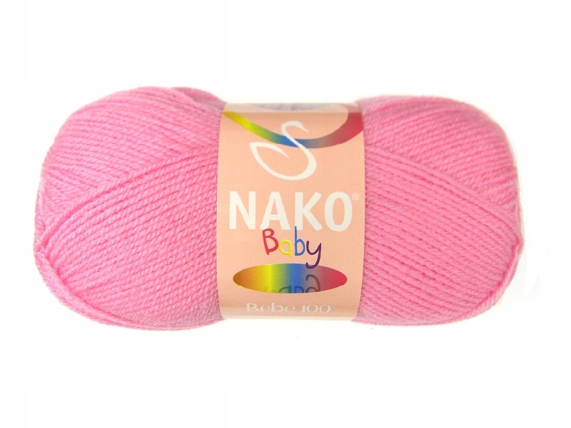 Włóczka BEBE100 Nako 100% akryl, 4430 Róż, 360mb