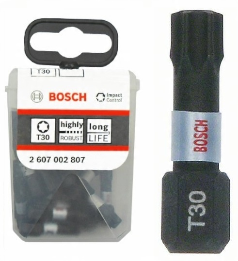 

Bosch Bit Udarowy Końcówka Ipmact Control T30 25mm