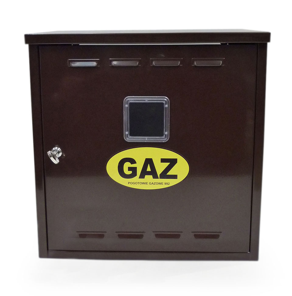 Skrzynka Szafka Gazowa 60x70x25cm brąz bez pleców Marka SystemHome