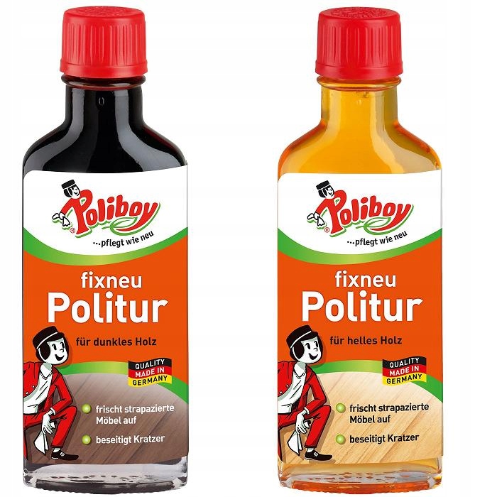 

Poliboy Politura Do Drewna Jasna I Ciemna 2X100ml