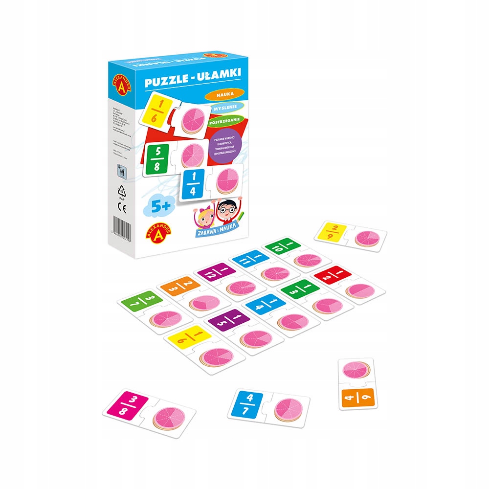 

Ułamki Puzzle Dla Dzieci 3D układanka edukacyjna