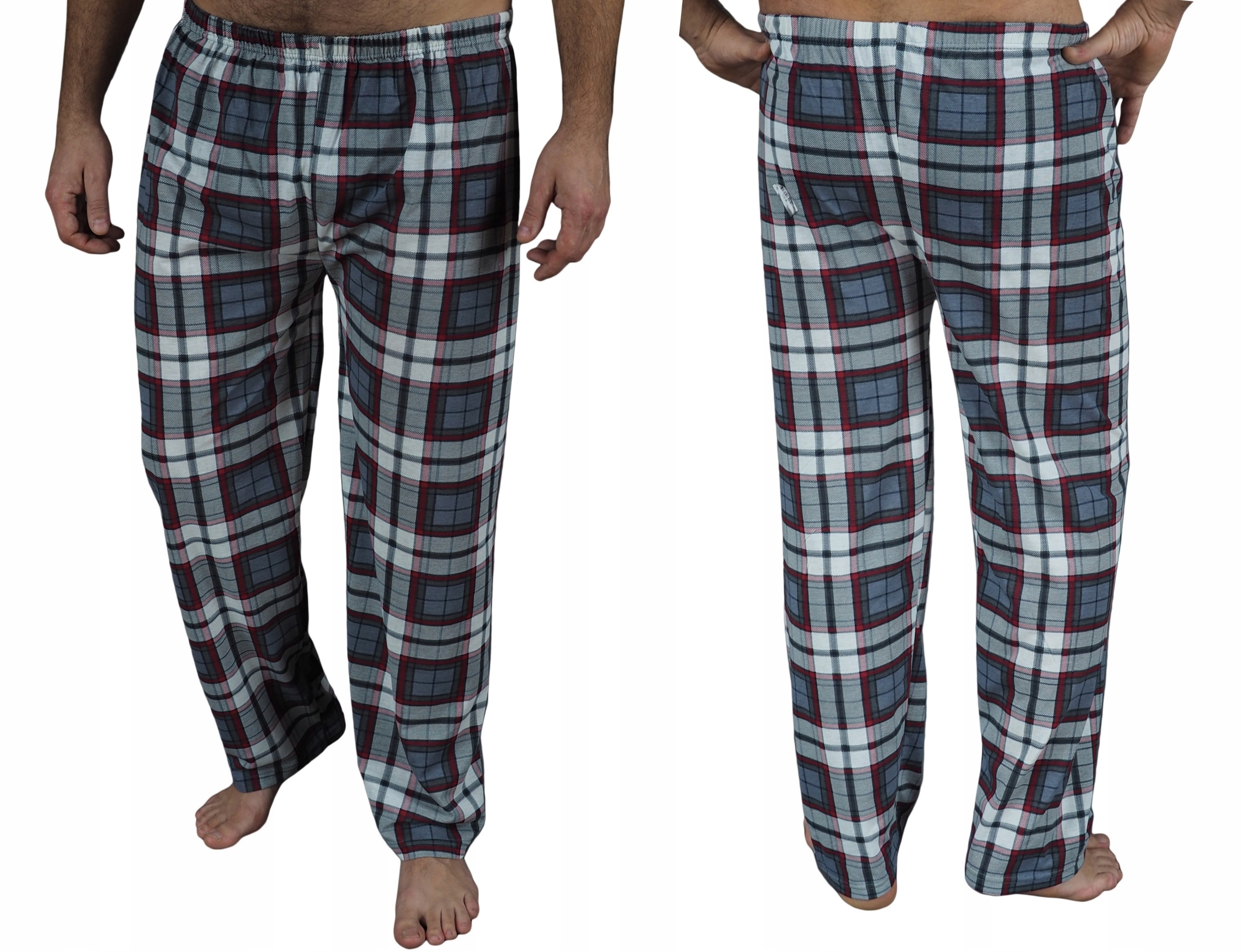 Мужские пижамы брюки длинный хлопок 4